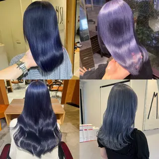 セミロング カラー エクステ⭐️艶カラー koukiのヘアスタイル