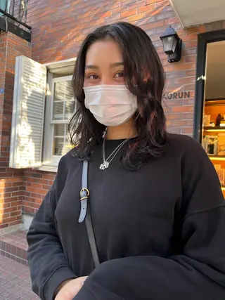 ミディアム カラー eri kinjoのヘアスタイル