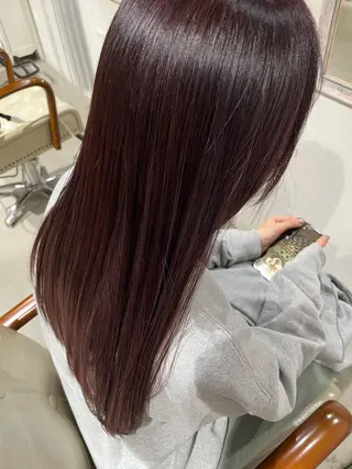 ロング カラー 前野 祥太のヘアスタイル