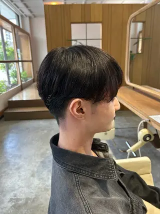 ショート パーマ メンズ 佐藤 悠生 メンズパーマ.カットのヘアスタイル