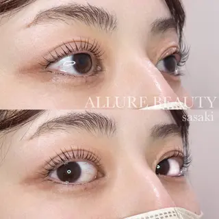 マツエク・マツパ ALLURE sasakiのマツエク・マツパデザイン