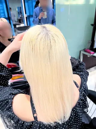 セミロング カラー ハイトーン特化🫧 Yuseiのヘアスタイル