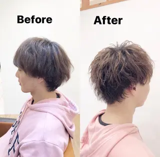 ショート メンズ TELA HAIR 副代表 岡田のヘアスタイル