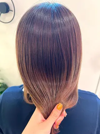 ロング 草野ゆずき⌇縮毛矯正 ⌇Wカラー⌇レイヤーのヘアスタイル