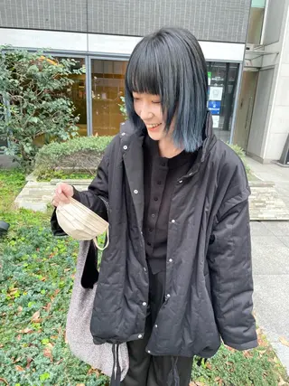 ミディアム カラー パーマ ヘアアレンジ メンズ キッズ ネイル マツエク・マツパ アイブロウ tatsumi/ボブ ウルフ/レイヤーのヘアスタイル