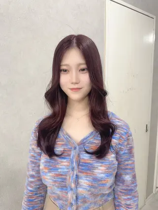 ロング カラー 赤み無し柔らかカラー 【梅田】madokaのヘアスタイル