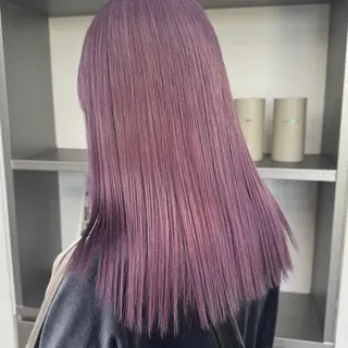 セミロング カラー ヘアアレンジ 💟ケア×ハイトーン 💟/ミオのヘアスタイル