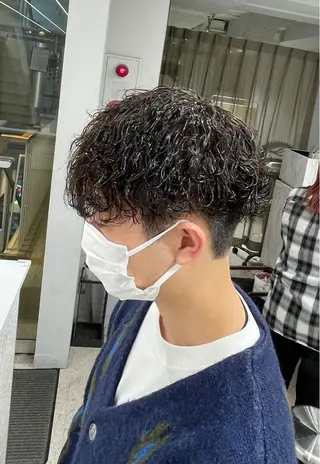 パーマ メンズ 京都河原町 メンズパーマ助川龍哉のヘアスタイル
