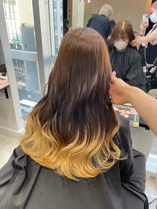 ロング カラー パーマ ヘアアレンジ 💗無料カットモデル 募集中yu-ki💗のヘアスタイル
