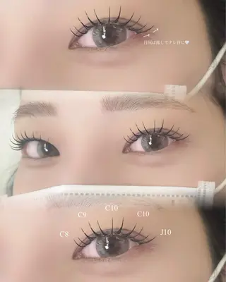 マツエク・マツパ 大阪福島🎀るのん 韓国束感マツエク🧁のマツエク・マツパデザイン