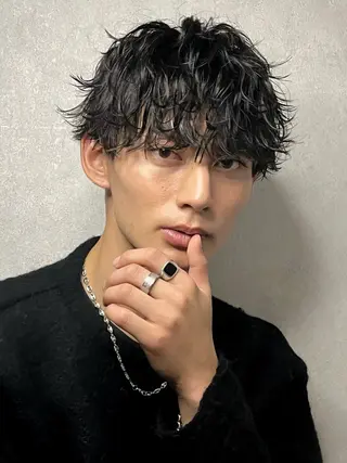 パーマ メンズ スパイキーショート 浦和メンズ美容師のヘアスタイル
