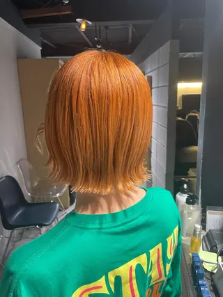 ミディアム カラー 🦋ハイトーンボブ ショート🦋トシキのヘアスタイル