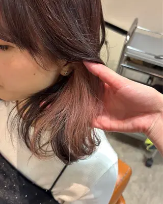 ミディアム カラー HARE nene🐿🍡のヘアスタイル