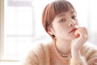 ショート カラー カラーモデル募集中 美容室ハピスのヘアスタイル