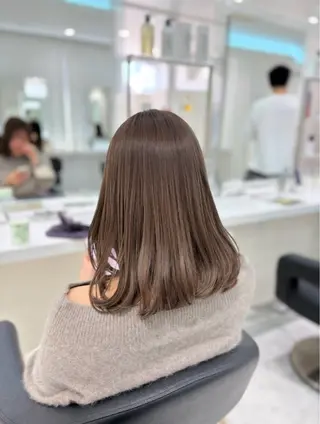 ミディアム カラー 盛れる上質ワンホン ヘア🤍YUME🤍のヘアスタイル