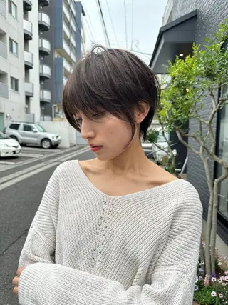 ショート 縮毛矯正/レイヤー taiga🧡のヘアスタイル