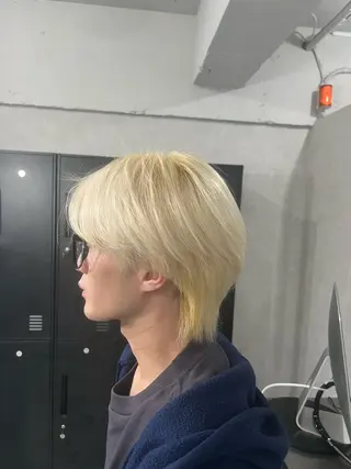 カラー メンズ 野原 大騎のヘアスタイル