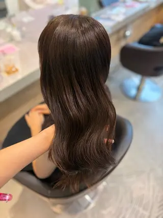 ロング 彩菜/透明感艶カラー /赤み消しカラーのヘアスタイル