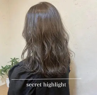 セミロング カラー スタイリスト 林 風香のヘアスタイル