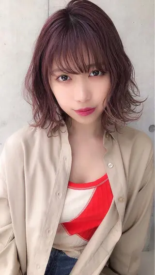 ミディアム 大人っぽ韓国レディ レイヤー🤍渋谷のヘアスタイル