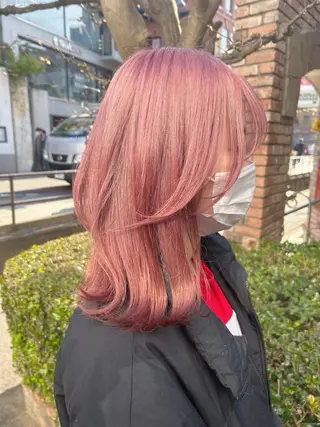 ミディアム カラー ヘアアレンジ 💕ブリーチ/ヘアメ 🎀YUUKAのその他イメージ