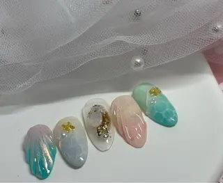ネイル BeautifulA 🌈🍭💜のネイルデザイン