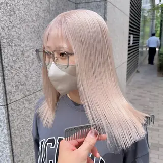 ミディアム カラー ⭕️ダメージレス特化 髪質改善🥇丸山憲人のヘアスタイル