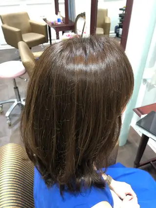 ミディアム カラー ヘアアレンジ 髪質改善/韓国風 レイヤー/田村祐樹のヘアスタイル