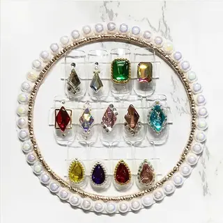 ネイル 渋谷／チップ長さ出し 👑アプレgel-xのネイルデザイン