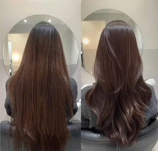ロング ❤︎︎韓国ヘア❤︎︎ 𝑺𝒉𝒊𝒉𝒐のヘアスタイル
