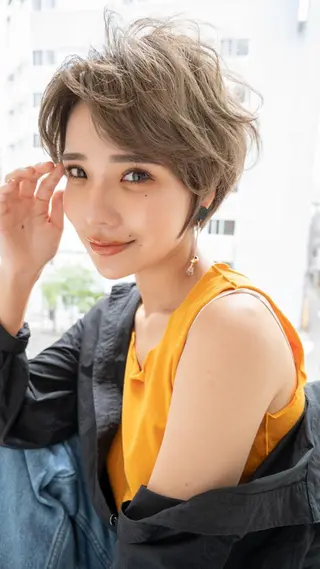 ショート カラー ANGELICA 難波店のヘアスタイル