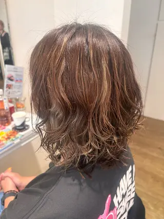 ミディアム パーマ stella KOKONEのヘアスタイル