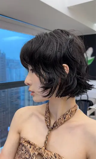 ミディアム パーマ 髪質改善 RYOのヘアスタイル