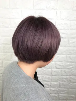 ショート カラー 髪質改善縮毛矯正 美容師✂️山崎竜二のヘアスタイル