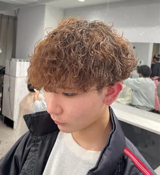パーマ メンズ 京都河原町 メンズパーマ助川龍哉のヘアスタイル
