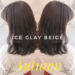 セミロング カラー 上條 航平のヘアスタイル