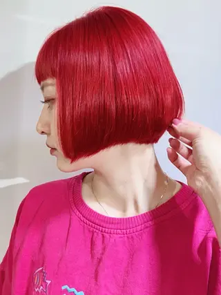 ショート fumika推しカラ ー/デザインカラーのヘアスタイル