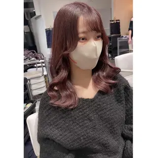 セミロング カラー miyu /トレンド カラー×艶髪のヘアスタイル
