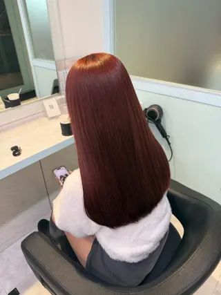 カラー 🇰🇷韓流暖色ヘア 🍒saaya🍒のヘアスタイル