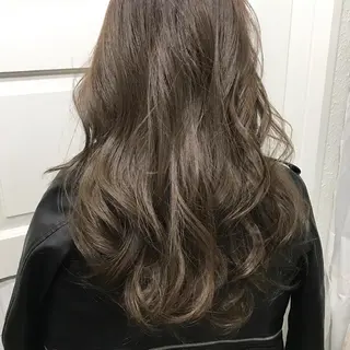セミロング カラー 若杉 諒のヘアスタイル