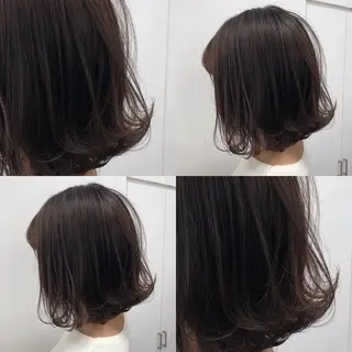 ショート カラー パーマ ヘアアレンジ メンズ キッズ ネイル マツエク・マツパ 上品＆韓国風 🥀海心🥀のヘアスタイル