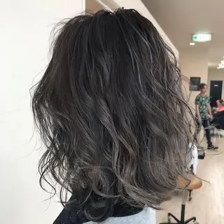 ミディアム カラー ヘアアレンジ Lien 深井店のヘアスタイル