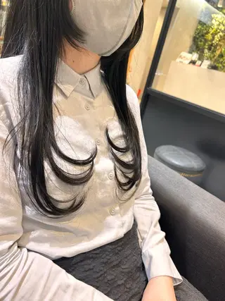 ロング 玉田 千智のヘアスタイル