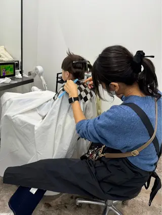 ショート ヘアアレンジ メンズ キッズ ちこ .のヘアスタイル