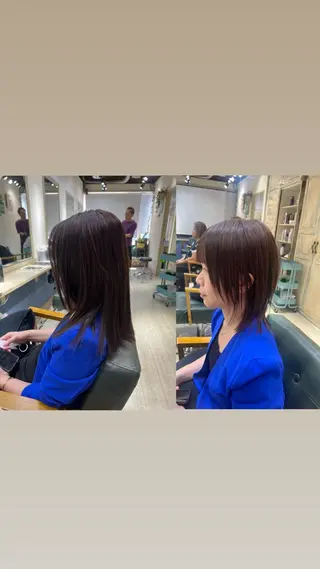 ショート カラー パーマ たけかわ みずきのヘアスタイル