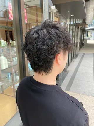 パーマ 箭内葉月/メンズ👔 ワンカールパーマのヘアスタイル