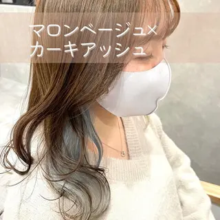 ミディアム カラー 一ノ瀬 暁のヘアスタイル