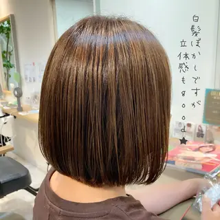 ミディアム カラー 【女性指名No.1】 西口直子のヘアスタイル