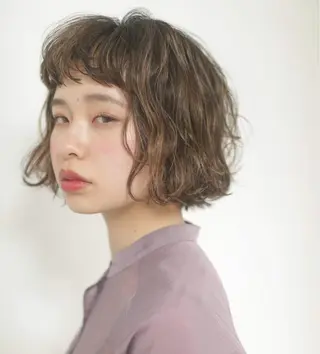 ミディアム 反橋 聖のヘアスタイル