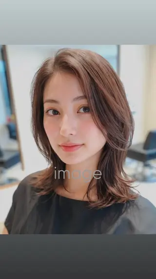 ミディアム 松本|似合わせ眉 ×まつげパーマ×ヘアの眉毛・アイブロウイメージ